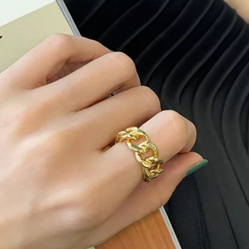 Chain link ring; nwot - Picture 4 of 8